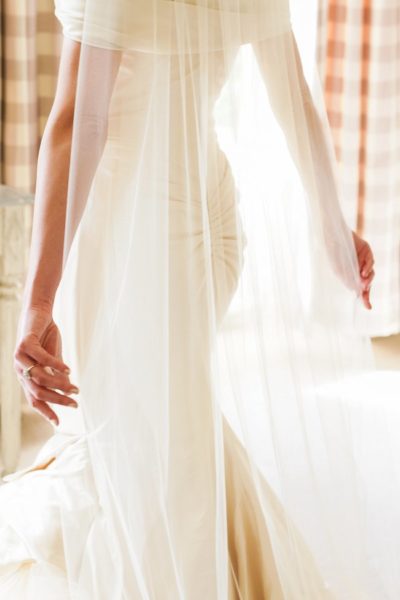 image of bridal portrait pose veil