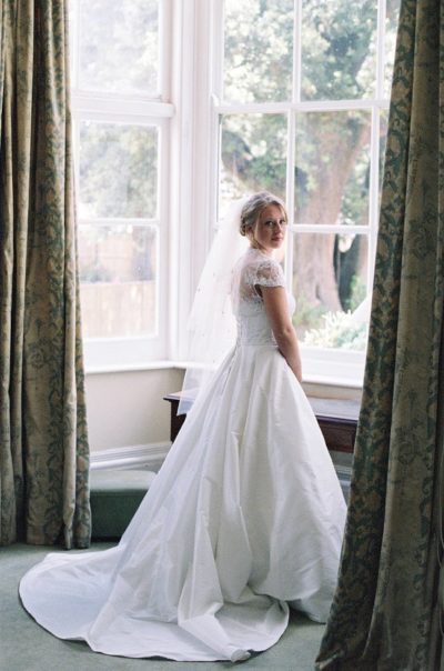 image of bridal portrait pose indoors